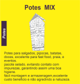 Pote MIX em carto BRANCO(PC 100 UNI)				