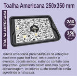 Toalha Americana papel Kraft 80g 25x35...impresso 1 cor (PC 200 UNI)				