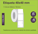 ETIQUETAS - papel adesivo  40X40 - 1 coluna				