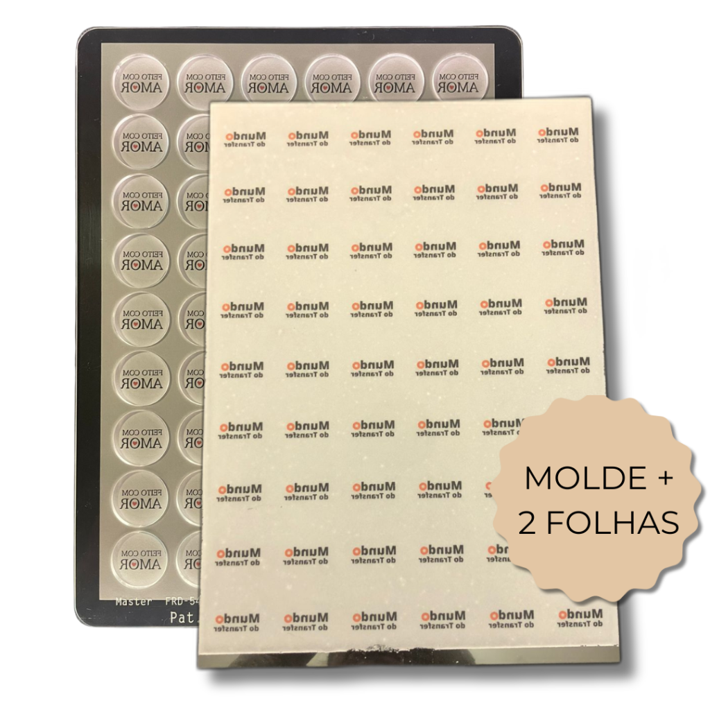 Molde + 2 folhas impressas