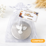 LEMBRANCINHA DE NASCIMENTO E BATIZADO EM SAQUINHO DE ORGANZA