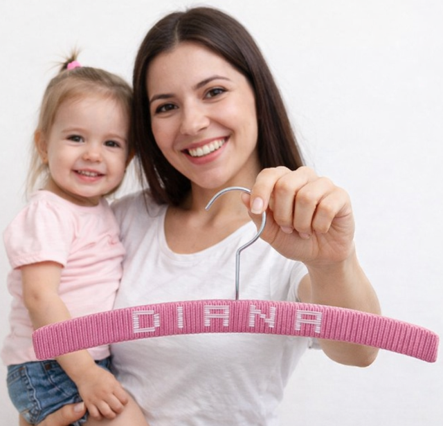 Cabide Infantil Personalizado com Nome - 27 cm