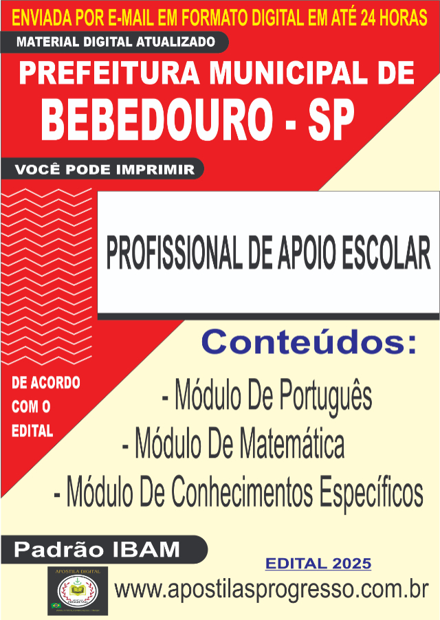 Apostila Da Prefeitura De Bebedouro Professor Infantil 