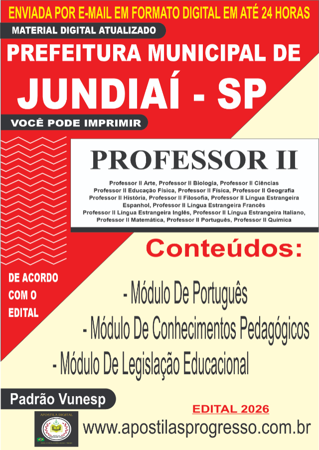 Apostila Da Prefeitura De Jundia� Professor II