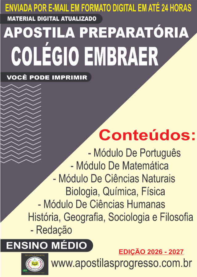 Apostila Preparat�ria Dos Col�gios EMBRAER 