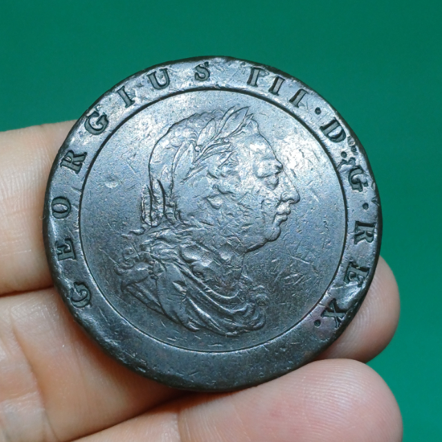 Inglaterra. George III, 1797. AE 2 pence. 56,68g/41mm