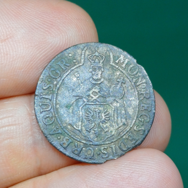 Estados Alemães, Aachen. 1754. Billon 3 marck. 1,59g/22mm