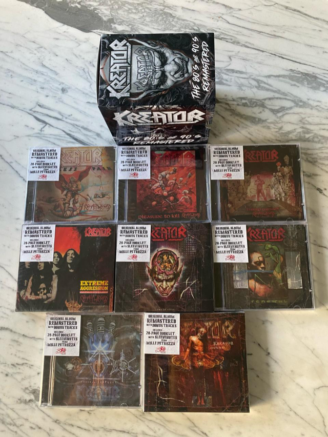 BOX - KREATOR - The 80's and 90's Remastered (Box completo 8 cds