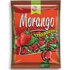 Bala De Morango Dura Strawberry 500g - Toffano