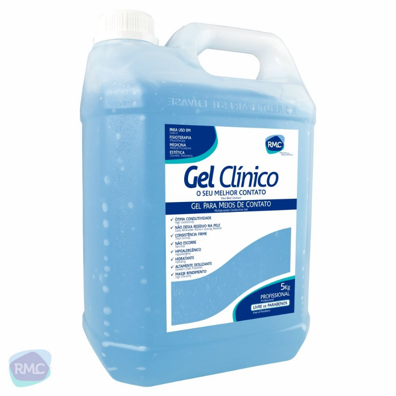 Gel Condutor Azul- Cx. C/01 Galo- 05 kgs-RMC- Uso em em Fisioterapia