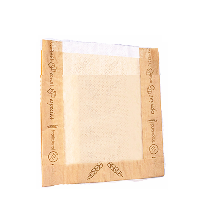 100 Sacos Kraft Visor Microperfurado 23x28 PADRO