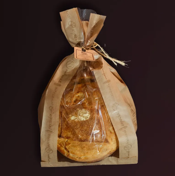 100 Sacos Kraft Visor Microperfurado 22x41 Sanfona Alta Padr�o