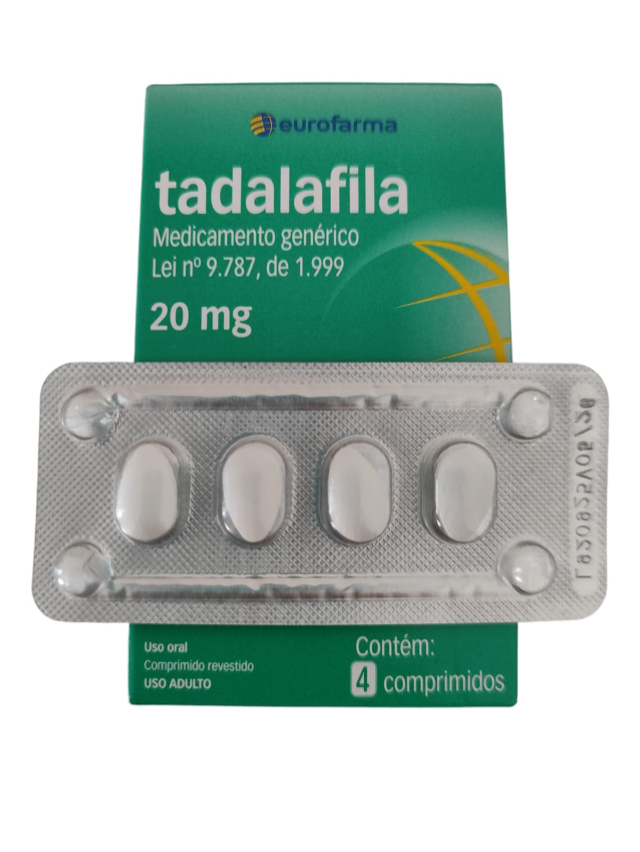 TADALAFILA 20MG - EURO FARMA - KIT 12 COMPRIMIDOS 