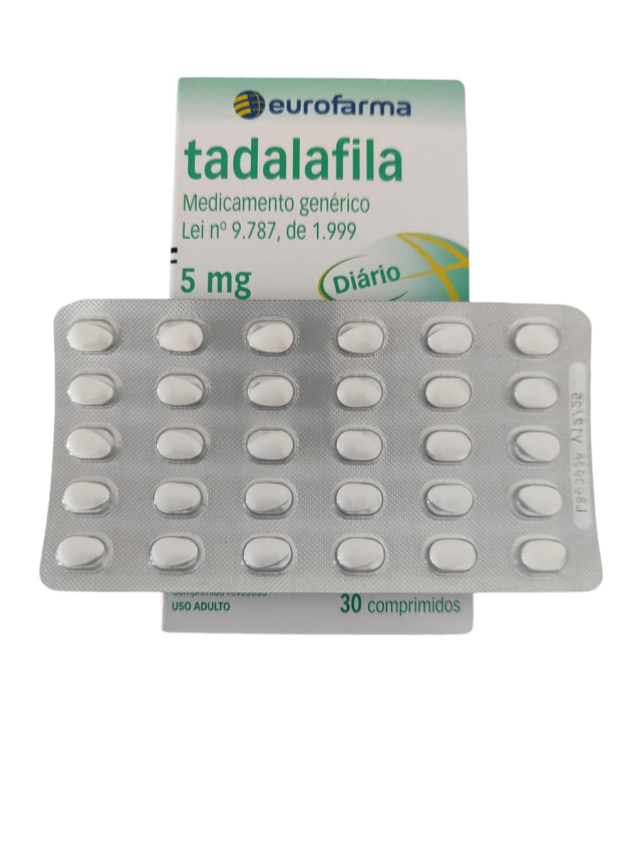 TADALAFILA 5MG - EURO FARMA - 1 CX 30 COMPRIMIDOS