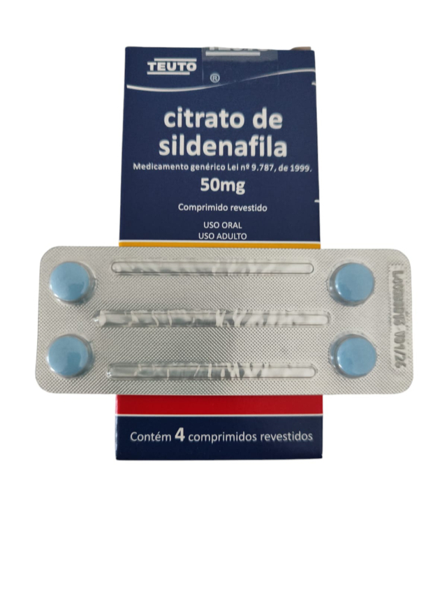 CITRATO DE SILDENAFILA 50MG - TEUTO - KIT 12 COMPRIMIDOS