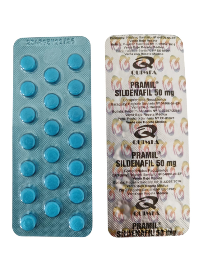 PRAMIL SILDENAFIL 50MG - 1 CARTELA 20 COMP.