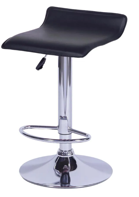 BANQUETA IMP OR RECOURO CROMO/PRETA