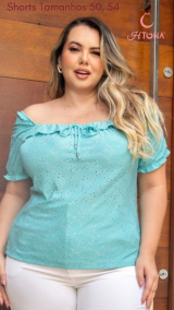 BLUSA DE LAISE VERDE MENTA TAM. 50