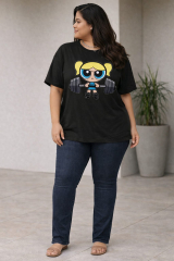 T-SHIRT LINDINHA BLACK   TAM  46 / 48