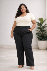 CAL�A  ALFAIATARIA  PRETA  TAM  48-50-52-54 