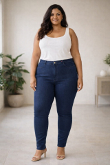 CAL�A SKINNY CINTURA INTERMEDIARIA   TAM 48/50/52/54/56 