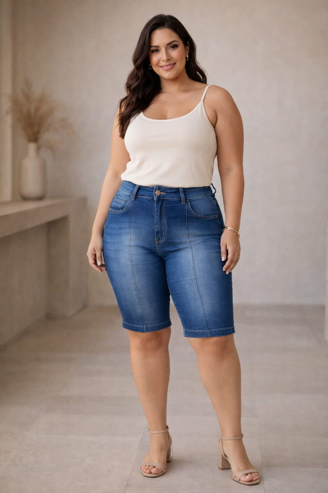 BERMUDA JEANS PEDAL TAM 48