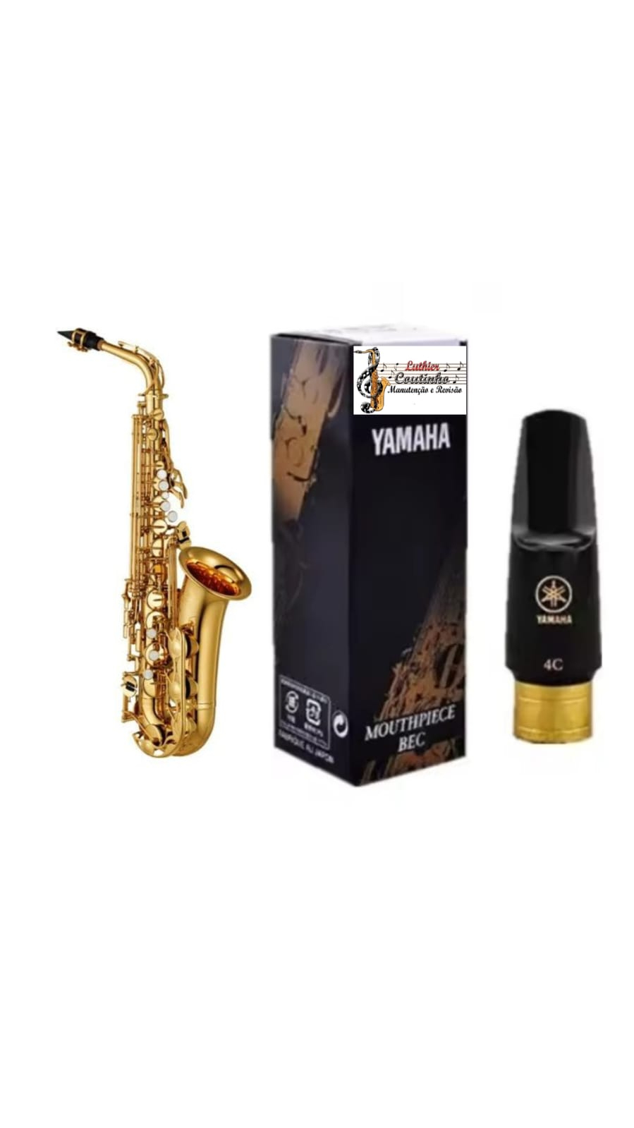 Boquilha Original Yamaha Sax Alto  Semi Metal 6c