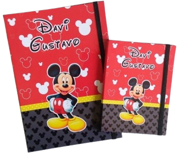 Capa Dura e Laminada para Caderneta de Vacina - MICKEY