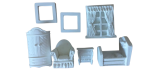 Quarto Baby full em miniatura de resina