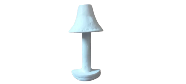 Abajur n 01 em miniatura de resina